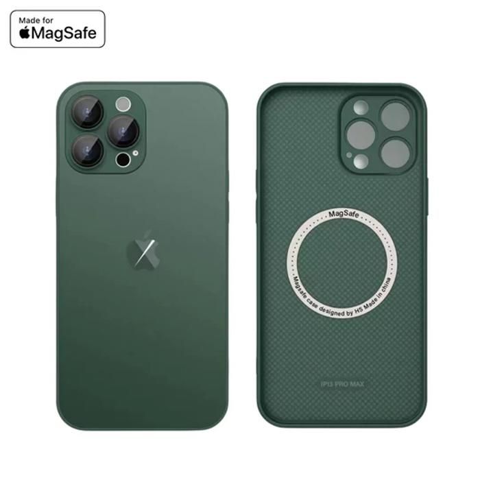 Coque Iphone 11 PRO MAX galvanisé/magsafe/ lens protector/filtre poussière CANGLING GREEN