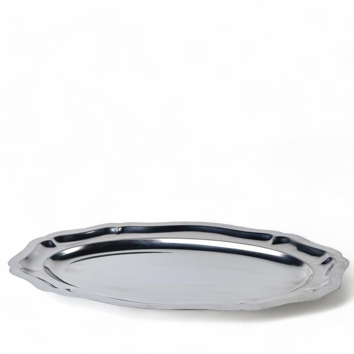 PLAT OVAL ONDULE 50 INOX