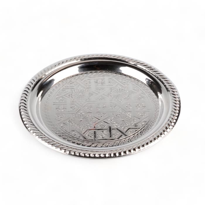 Plateau rond en inox – 25 cm - Design durable et élégant