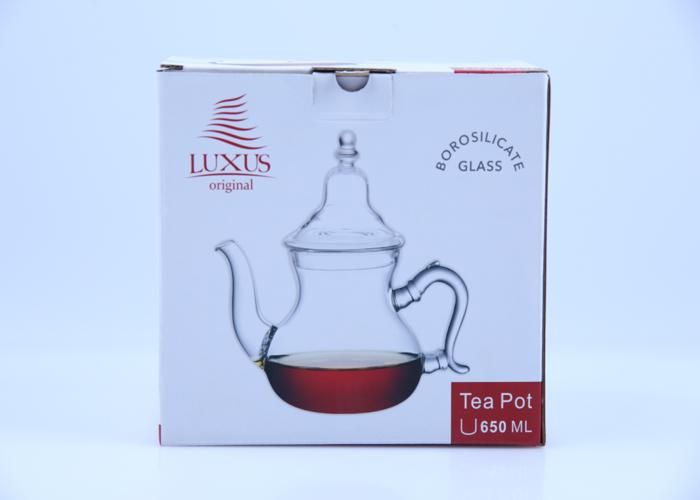 Théière en Verre avec Couvercle 650ml