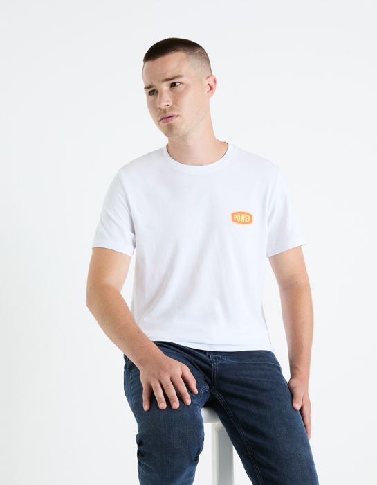 T-shirt col rond 100% coton