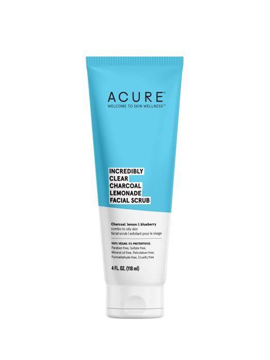 Gommage Visage - Incredibly Clear - Charbon de Bois - Citronnade - Vegan - Tous types de peau