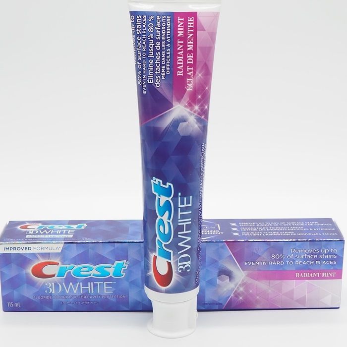 Crest 3D White Whitening Toothpaste Radiant Mint - 115ML - Made in USA