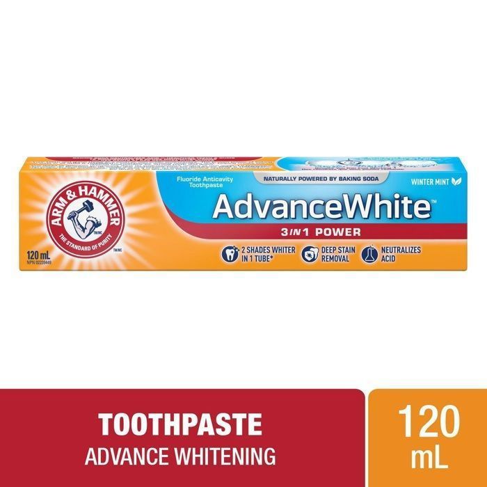 Arm & Hammer Advance White 3 in 1 Power Toothpaste - 120ml - Made in USA