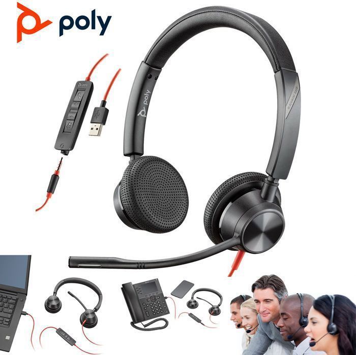 Casque micro Filaire PC/Mac USB-A protection acoustique et micro anti-bruits parasites Pour Centre D'Appel Fixe Téléphone