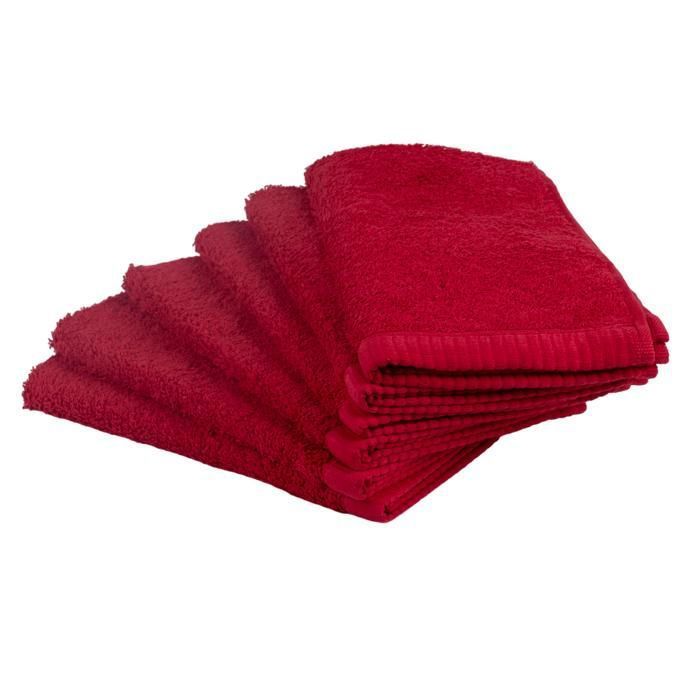 SERVIETTE INVITE ROYAL 30X50 CM ROUGE 550 GRS