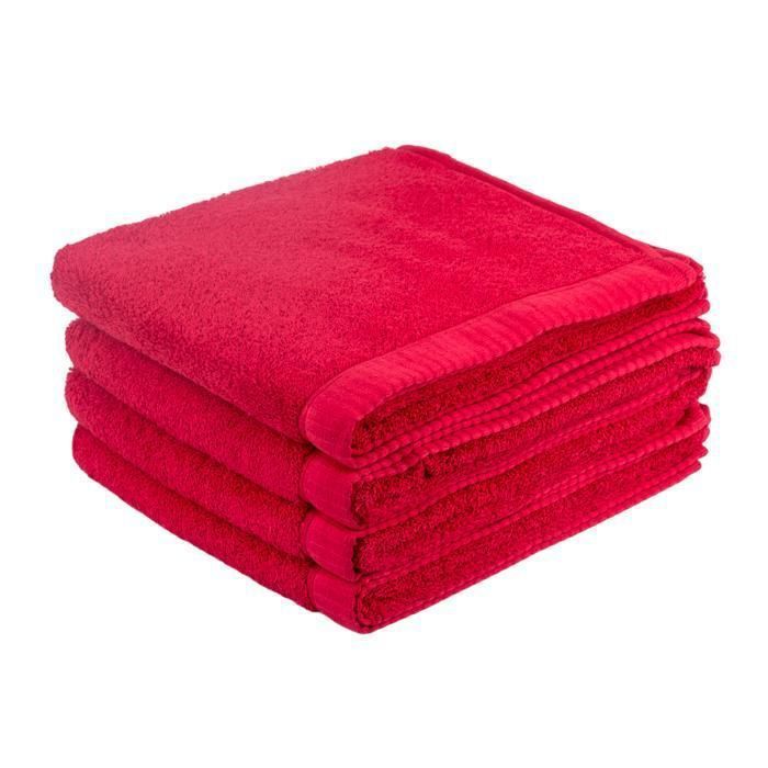 SERVIETTE  EPONGE ROYAL    50X100 CM ROUGE 550 GRS
