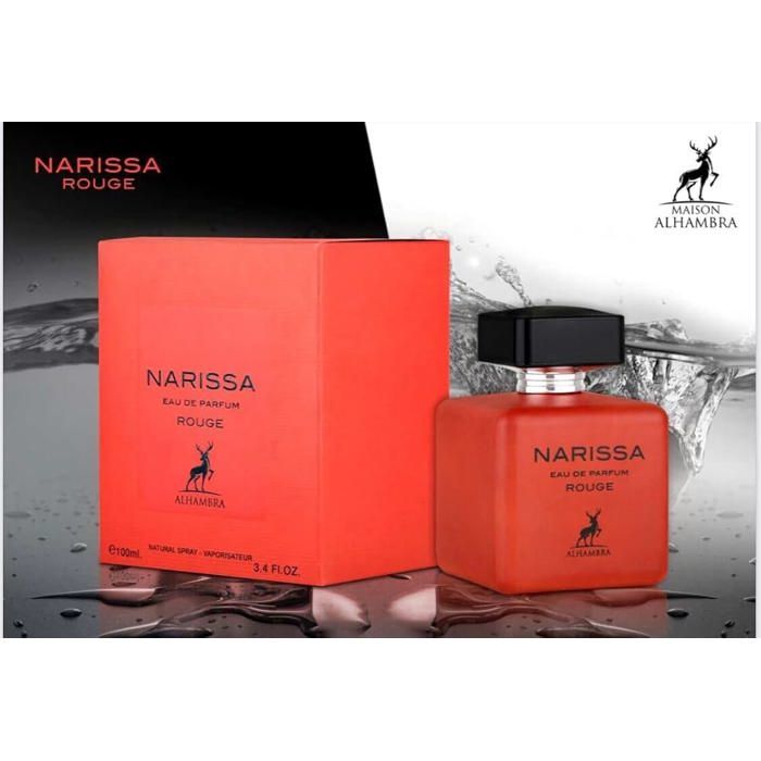 Alhambra Narissa Rouge Eau de Perfume for Her 3.4 FL OZ/100 ML