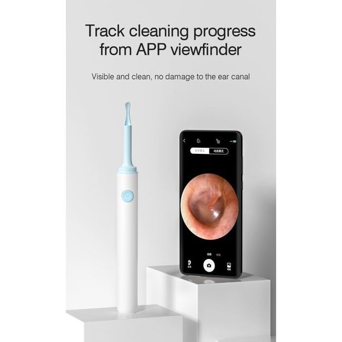 Nettoyeur d'oreille sans fil avec caméra,otoscope endoscope,USB 1080p