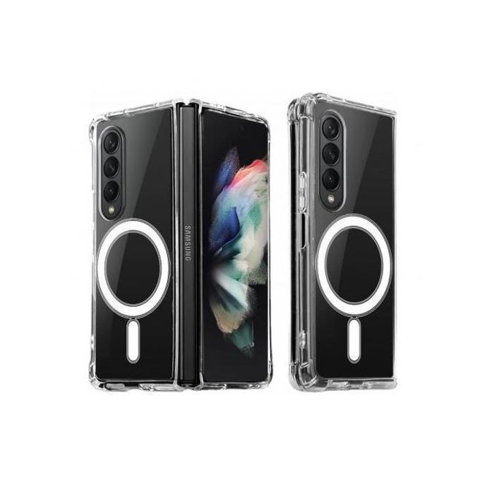 Coque pour Samsung  Galaxy Z Fold 3 Magsafe Magnétique Antichoc (Transparent )