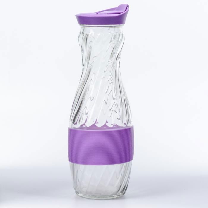 CARAFE EN VERRE 900ML AVEC SILICONE