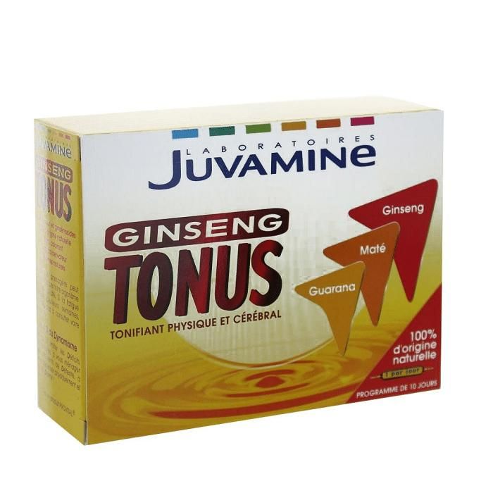 JUVATONUS GINSENG TONUS B10*10ML AMPOULES BUVABLES