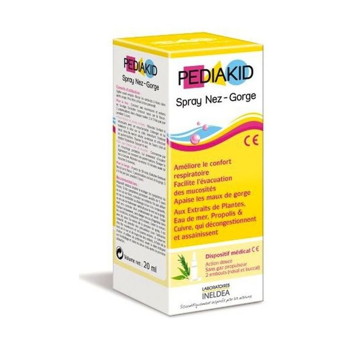 PEDIAKID SPRAY NEZ-GORGE 20 ML
