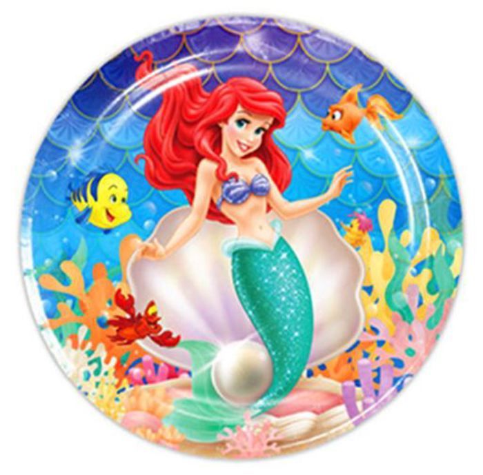 PACK ANNIVERSAIRE 91 PIECES SIRENE ARIEL
