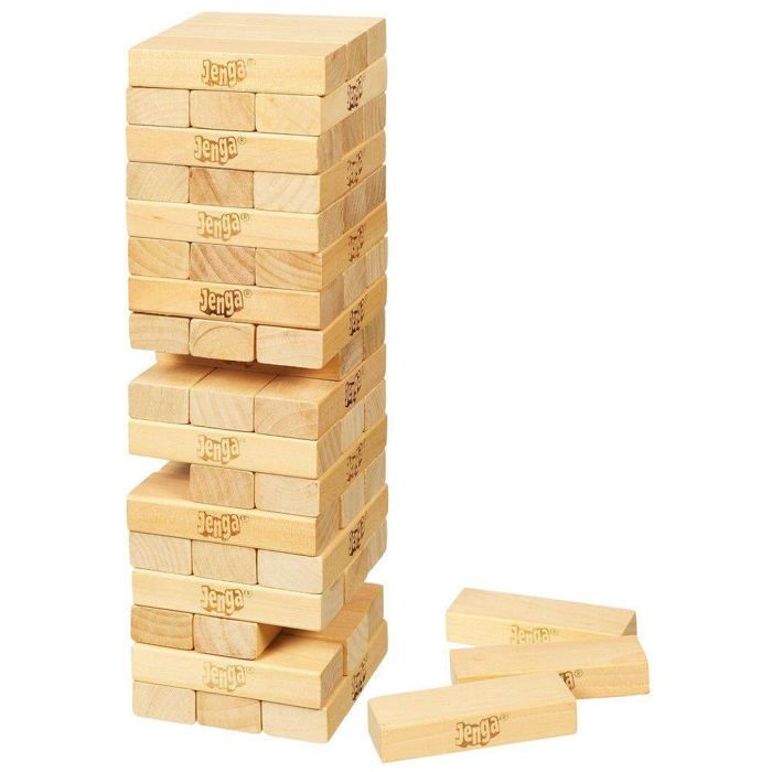 JEU JENGA EN BOIS 54 PIÈCES
