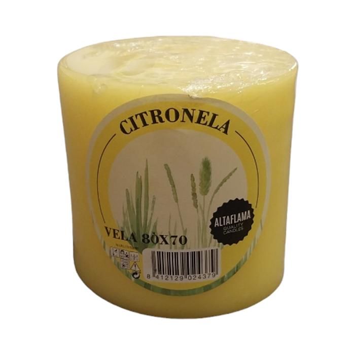 Bougie 80x70 citronnelle