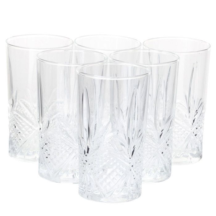Coffret de 6 verres hauts Rhodes 28cl LUMINARC
