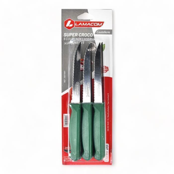 Set de 6 couteaux Lazer Lamacom 1007/B6