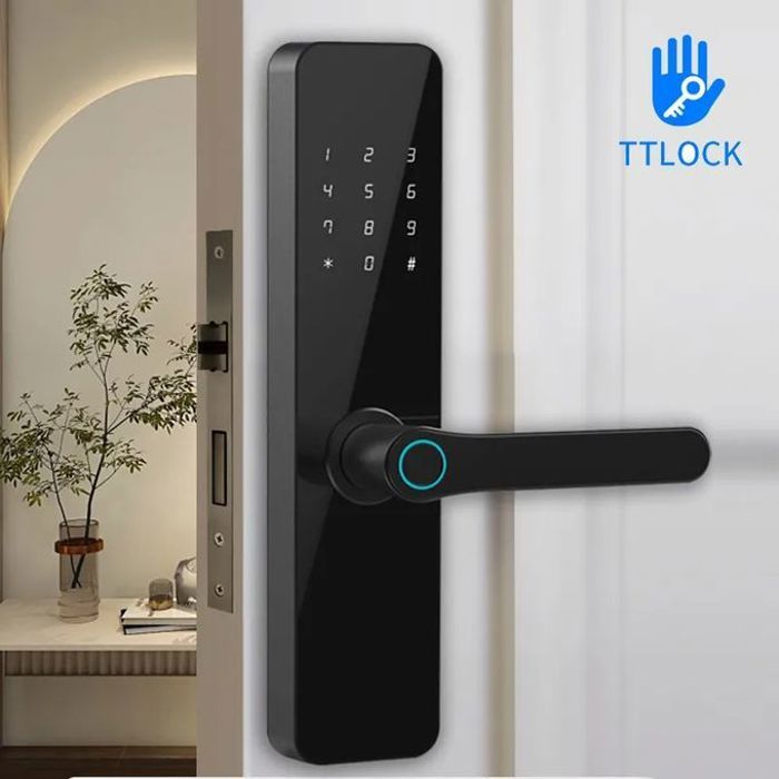 Serrure de Porte à empreinte digitale déverrouillage Wifi intelligent sans clé