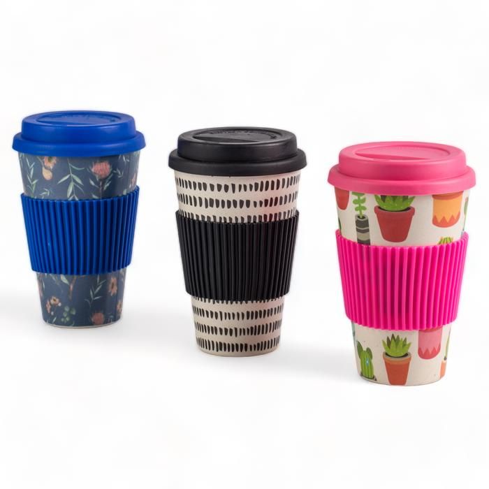 MUG AVEC COUVERCLE SILICONE EN COULEUR