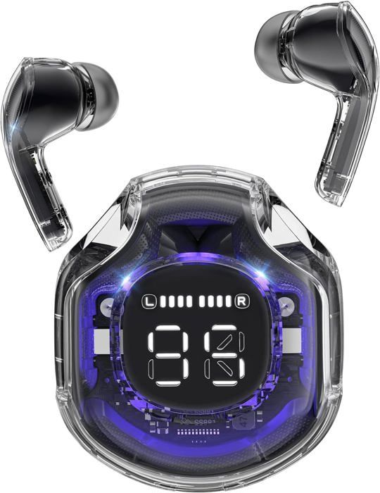Ecouteurs Bluetooth sans Fil, Oreillette Intra-Auriculaire avec ENC Réduction de Bruit e HiFi Stéréo, Casque avuc micro