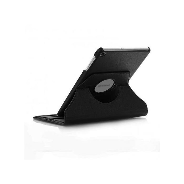 Coque pour Samsung Galaxy Tab A 8.0 2019 / T295 / T290 Housse Etui Rotatif 360 PU Cuir, Noir