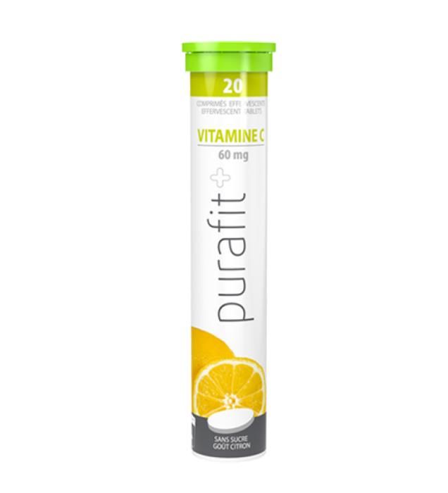 PURAFIT VITAMINE C 20 COMPRIMÉS EFFERVESCENTS