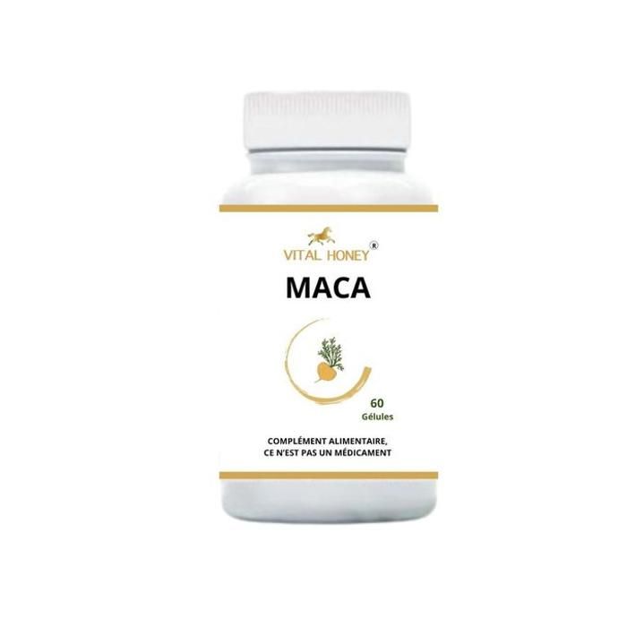 Vital honey Maca complément alimentaire bio et naturel -60 gélules