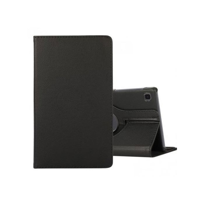 Coque en cuir pour Samsung Galaxy A7 Lite T220, T225 rotatif à 360 degrés (Noir)