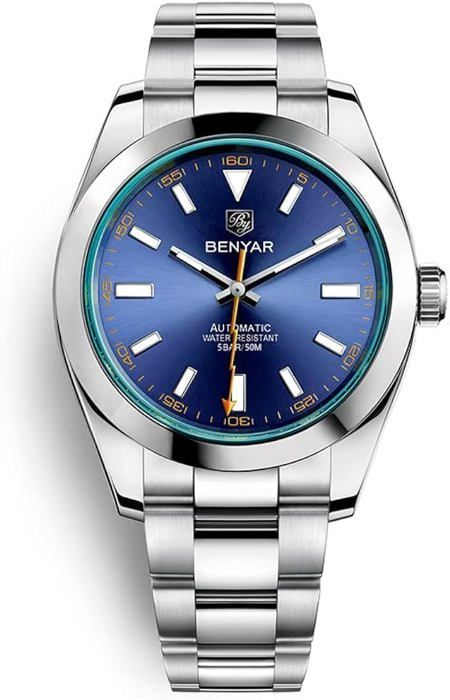Benyar Montre Homme Automatique En Acier 100% Originale Avec 2 Ans De Garantie