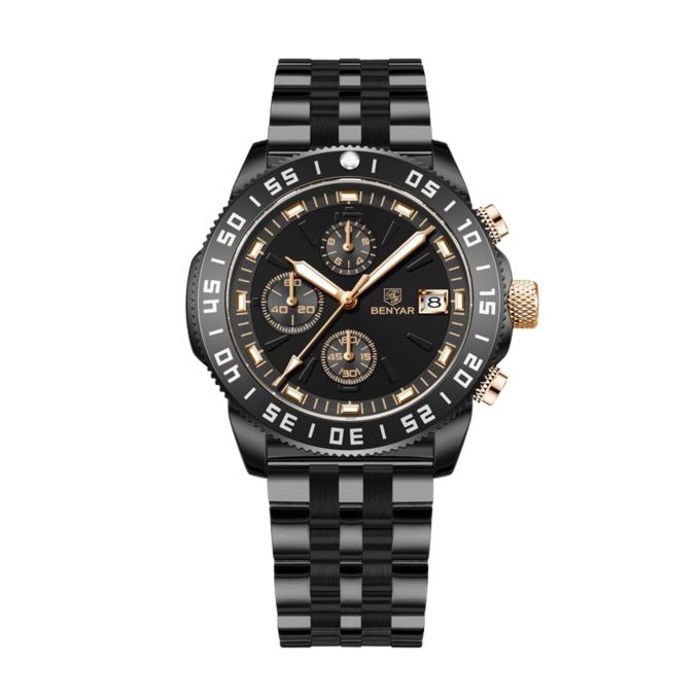 Montre - BENYAR - BY-5198M - Quartz - Chronographe - Résistante à l'eau 30m