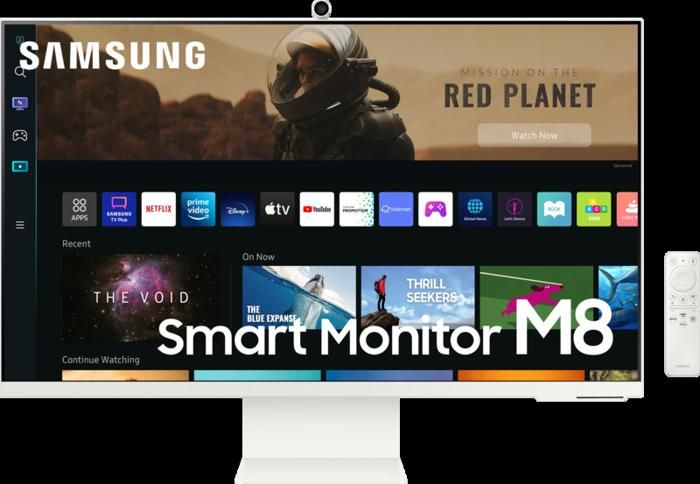 Écran 32" UHD Samsung M8 avec expérience Smart TV et design fin emblématique (LS32BM801UMXZN)
