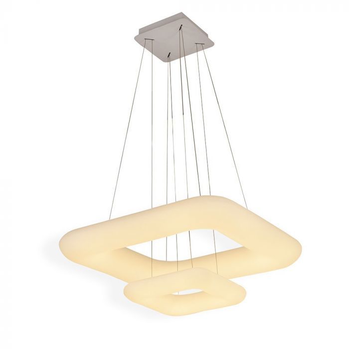 LUSTRE LED SUSPENDU 68W CARRE D600*300 WHITE