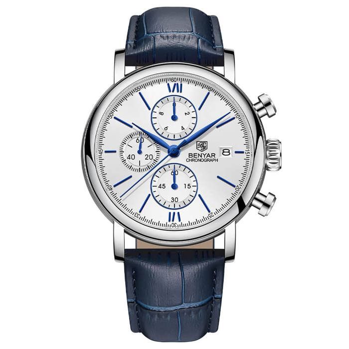 Benyar Montre De Luxe Originale 100% à Quartz Pour Homme Avec 2 Ans De Garantie