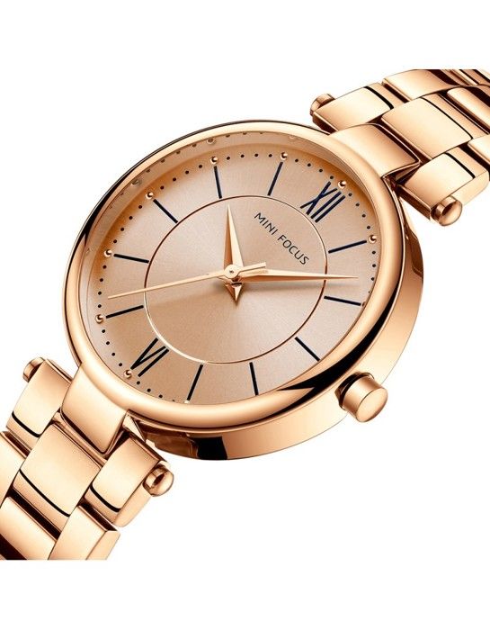 Mini Focus Montre Femme En Acier 100% Originale à Quartz Avec 2 Ans De Garantie