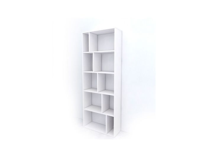 Bibliothèque HVP 62x23,8x165,5cm - Blanc