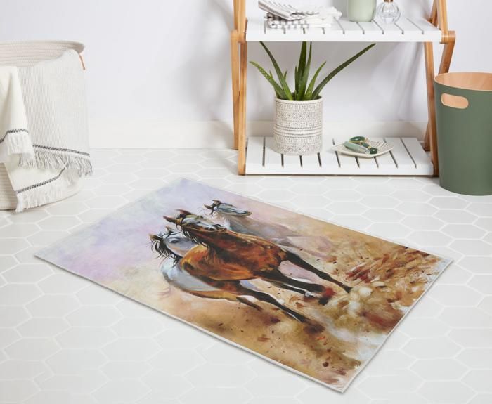 TAPIS DE BAIN-HORSES