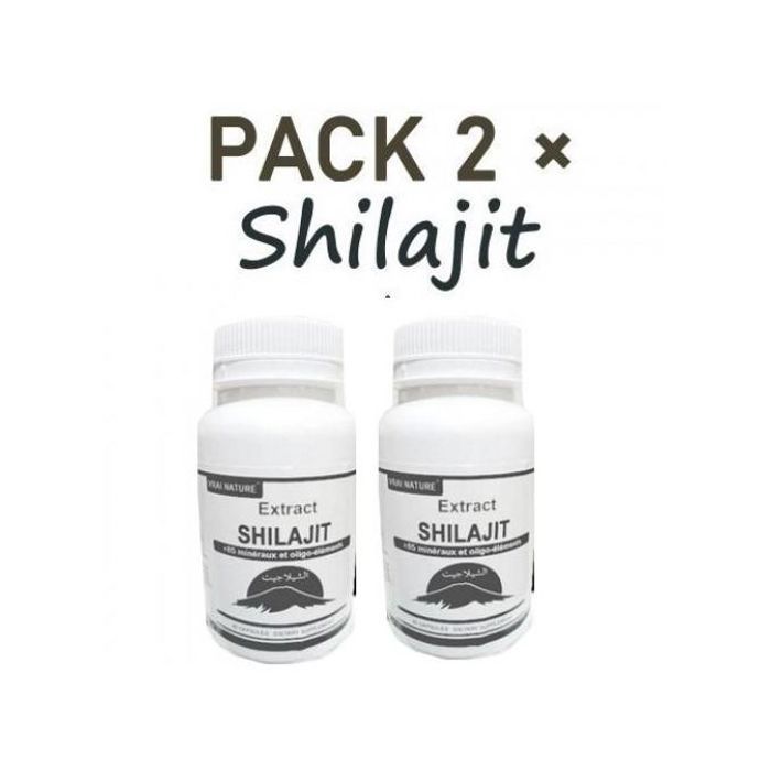 Pack 2 x boites de Shilajit extract 50 Capsules