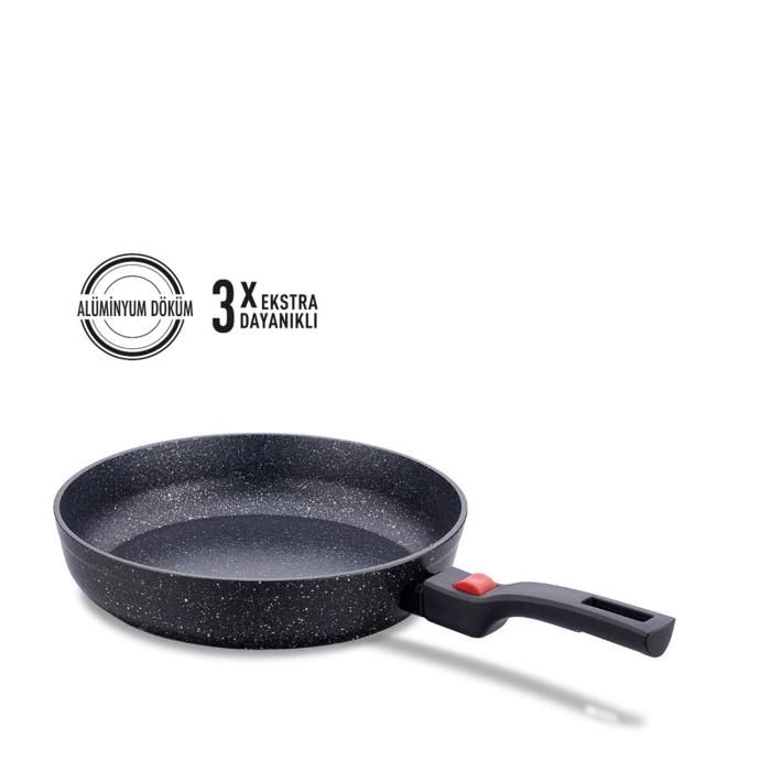 KORKMAZ ORNELLA Removable Handle Cooking Pan 24x4.7cm