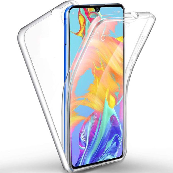 Coque pour huawei P30 Pro Protection Avant Arriere 360° Intégrale Housse (transparente)