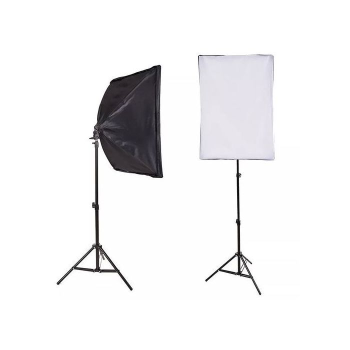 Softbox d’éclairage professional  avec trépied 2m - Noir