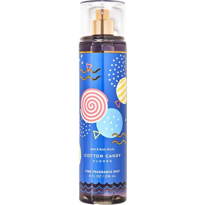 Bath & Body Works Brume Parfumée Fin, Cotton Candy Clouds - Made in USA