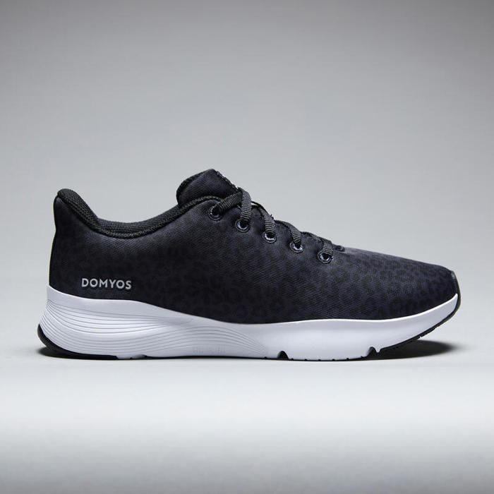 Chaussures de fitness - DOMYOS - Imprimé léopard - Confort sans couture - Semelle large - Technologie HX flex - Marjane Mall - Image 3