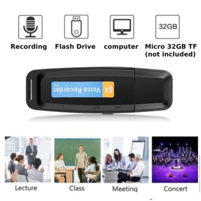 Mini enregistreur vocal numérique USB