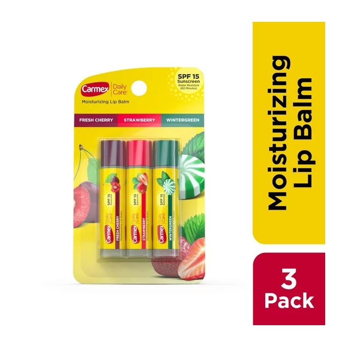 Baume à Lèvres - Carmex - Daily Care - SPF 15 - Multi-Saveur - Hydratant
