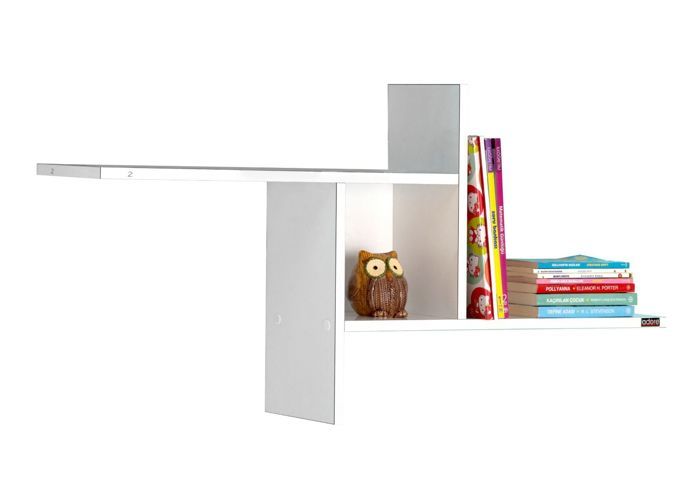 Étagère Murale Avec Niche ZIGZAG - Blanc