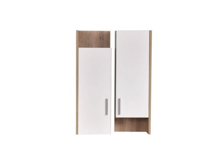 Étagère Murale HILARY - Chêne/Blanc