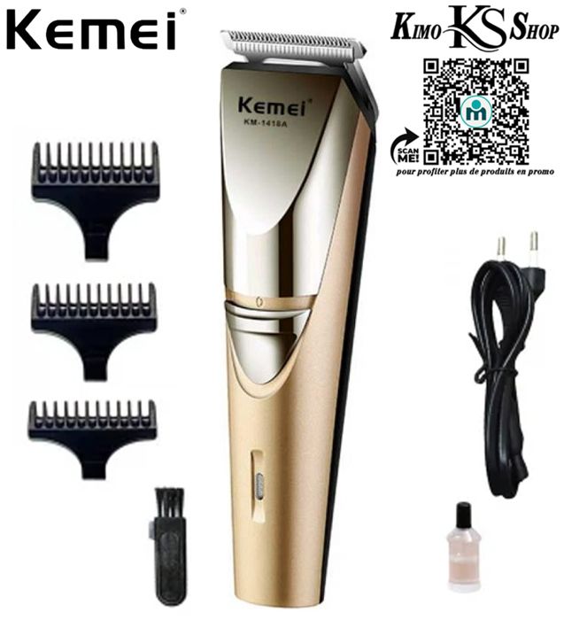 TONDEUSE À CHEVEUX RECHARGEABLE PROFESSIONNELLE  À BARBE MACHINE AVEC 3 PEIGNES DE CHAUME AUTONOMIE DE BATTERIE 120 MIN POUR HOMMES