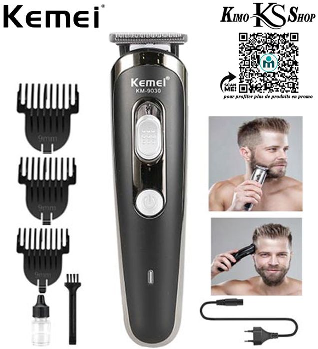 Kemei Km 9030 tondeuse à cheveux professionnelles à lame en titane pour hommes  Trimmer And Hair Clipper For Men