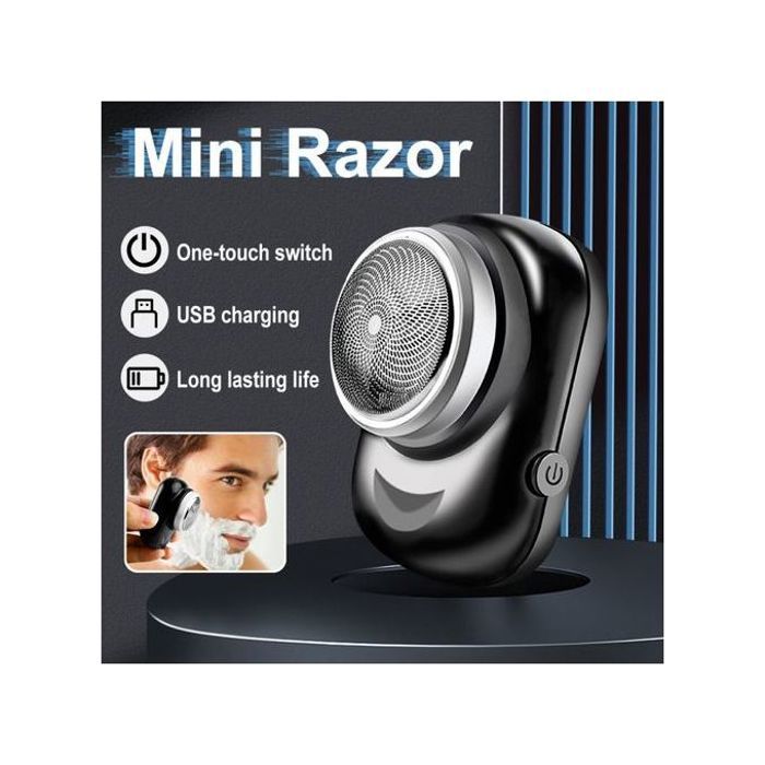 Kemei Km-C2 étanche Mini Portable humide et sec intégré rasoir électrique rasoir électrique pour le visage